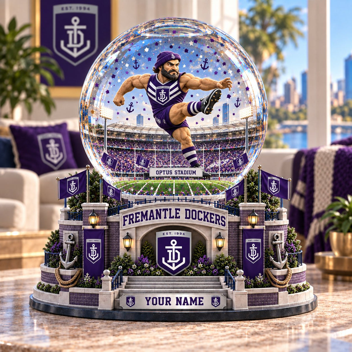 SIGNATURE AFL X FRE EXCLUSIVE UNIQUE PERSONALIZED Acrylic Block Plaque Mascot Team Gifts For Fan