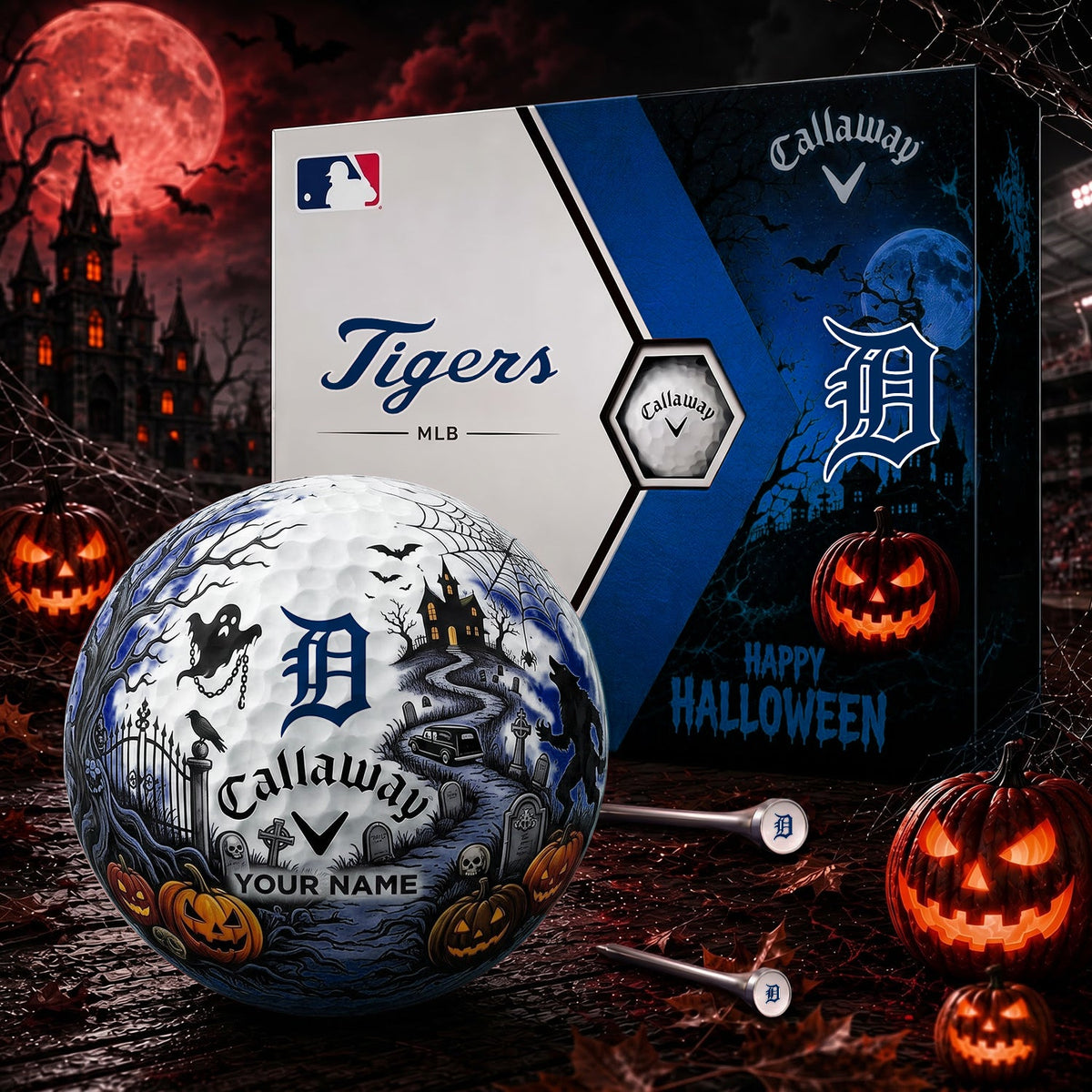 SIGNATURE MLB X DT EXCLUSIVE PERSONALIZED HALLOWEEN HAUNTED GOLF BALL – LIMITED EDITION