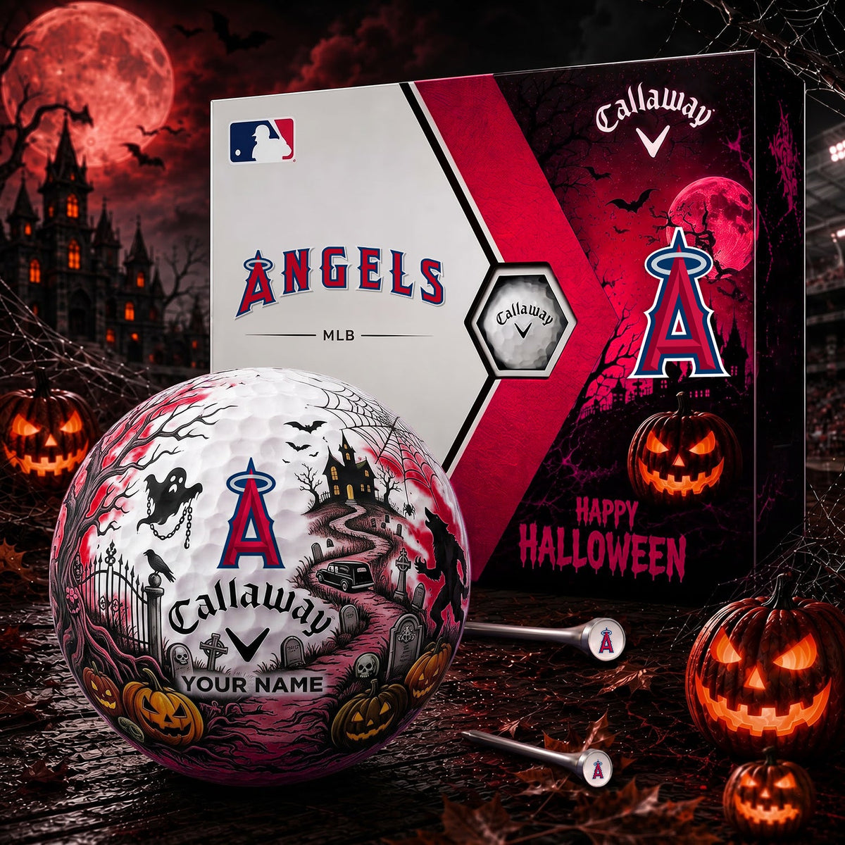 SIGNATURE MLB X LAA EXCLUSIVE PERSONALIZED HALLOWEEN HAUNTED GOLF BALL – LIMITED EDITION