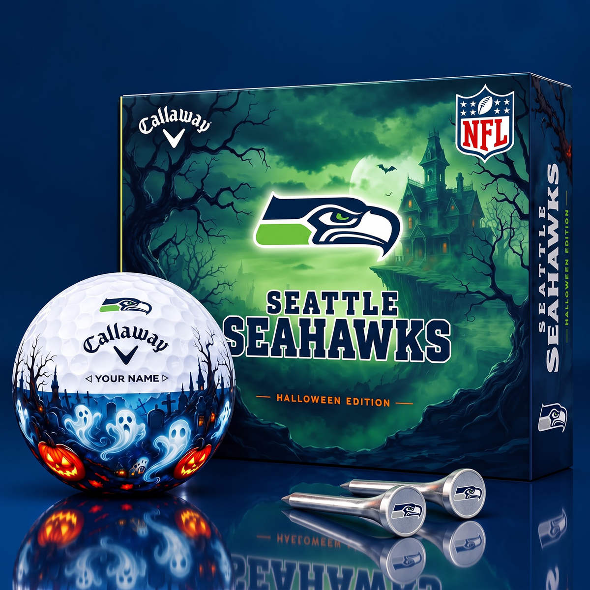 SIGNATURE NFL X SS DELUXE PERSONALIZED HALLOWEEN HORROR FAIRWAY V6 GOLF BALL COLLECTION
