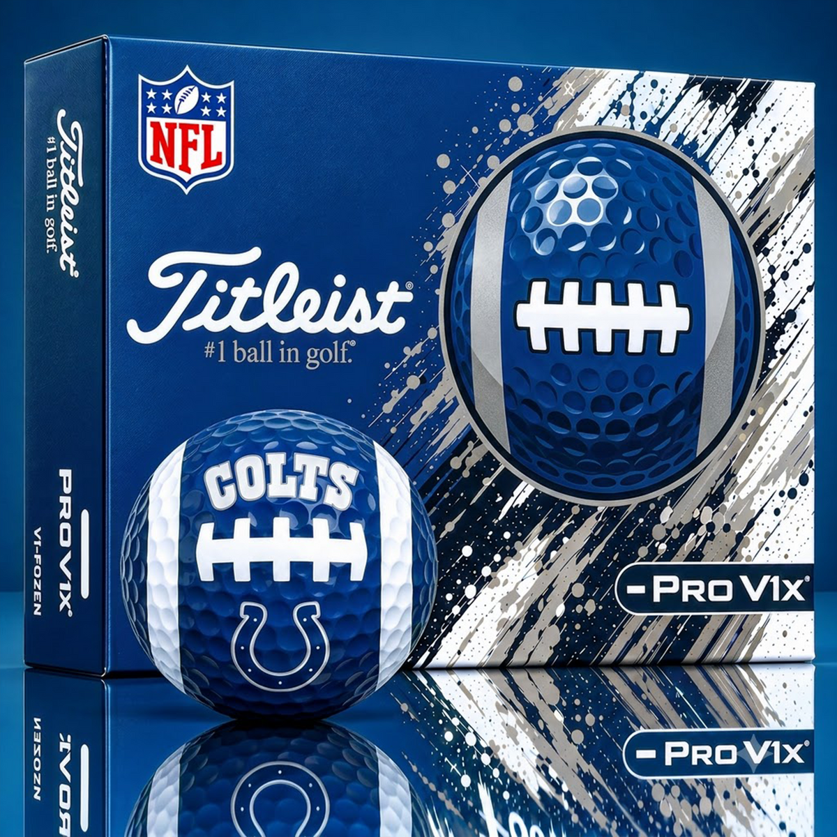 SIGNATURE TITLIEST X NFL IC Bespoke 3D Gridiron Rugby Golf Ball SET  Edition