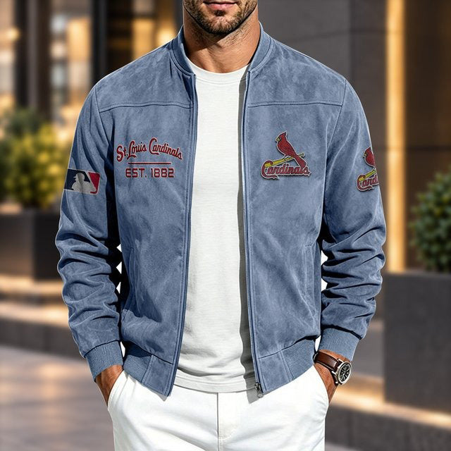 SLC x MLB Suede Bomber Jacket