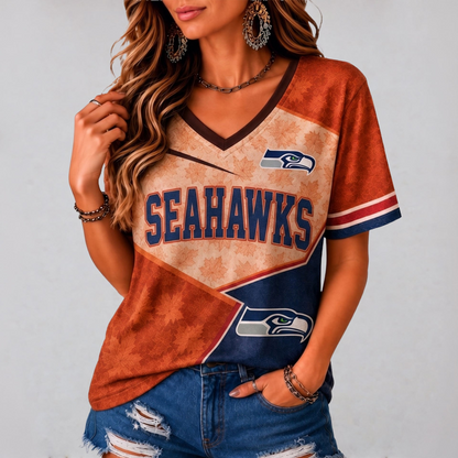 SS Premium NFL Fall Game Day V-Neck Shirt