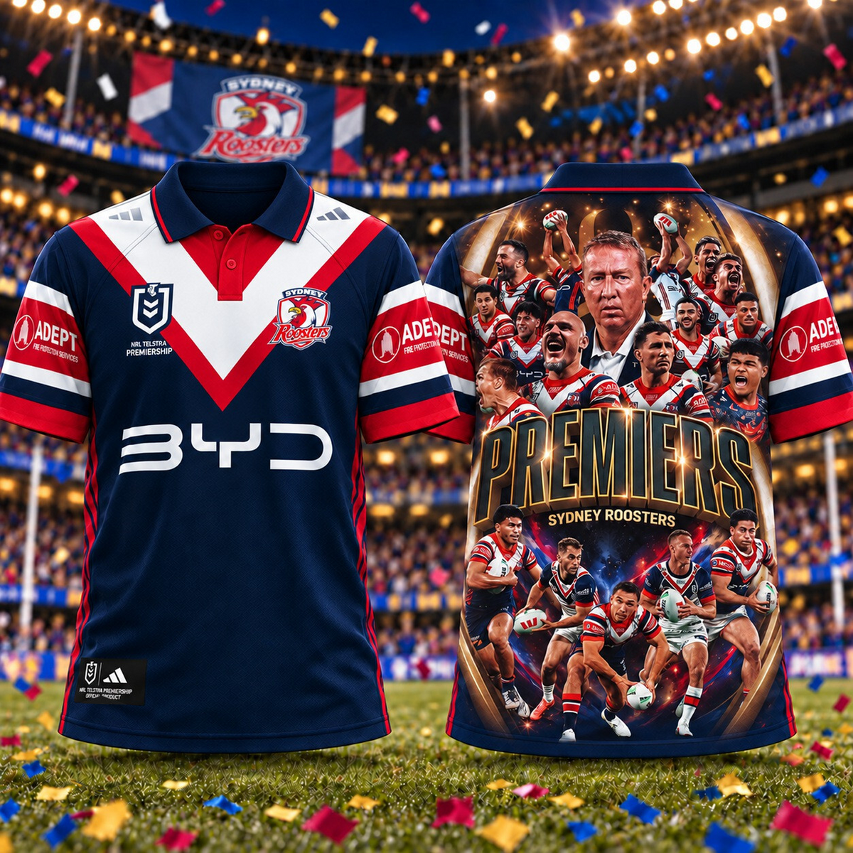 SYD x NRL 2026 Premiers 3D Shirt V1