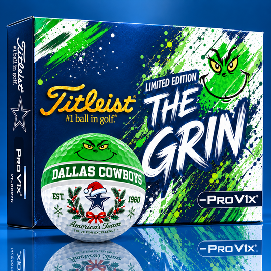 Signature Titleist X DC Bespoke 3D Festive Grinch Golf Ball Collector Set Limited Christmas Edition