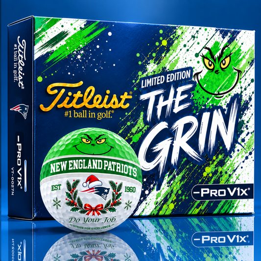 Signature Titleist X NEP Bespoke 3D Festive Grinch Golf Ball Collector Set Limited Christmas Edition