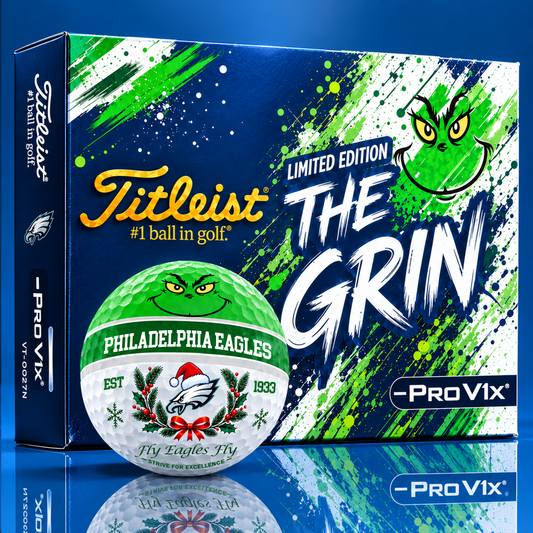 Signature Titleist X PE Bespoke 3D Festive Grinch Golf Ball Collector Set Limited Christmas Edition