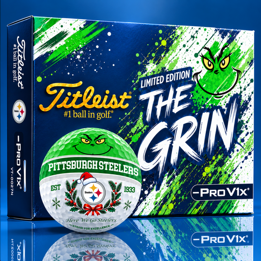 Signature Titleist X PS Bespoke 3D Festive Grinch Golf Ball Collector Set Limited Christmas Edition