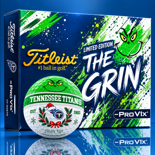 Signature Titleist X TT Bespoke 3D Festive Grinch Golf Ball Collector Set Limited Christmas Edition