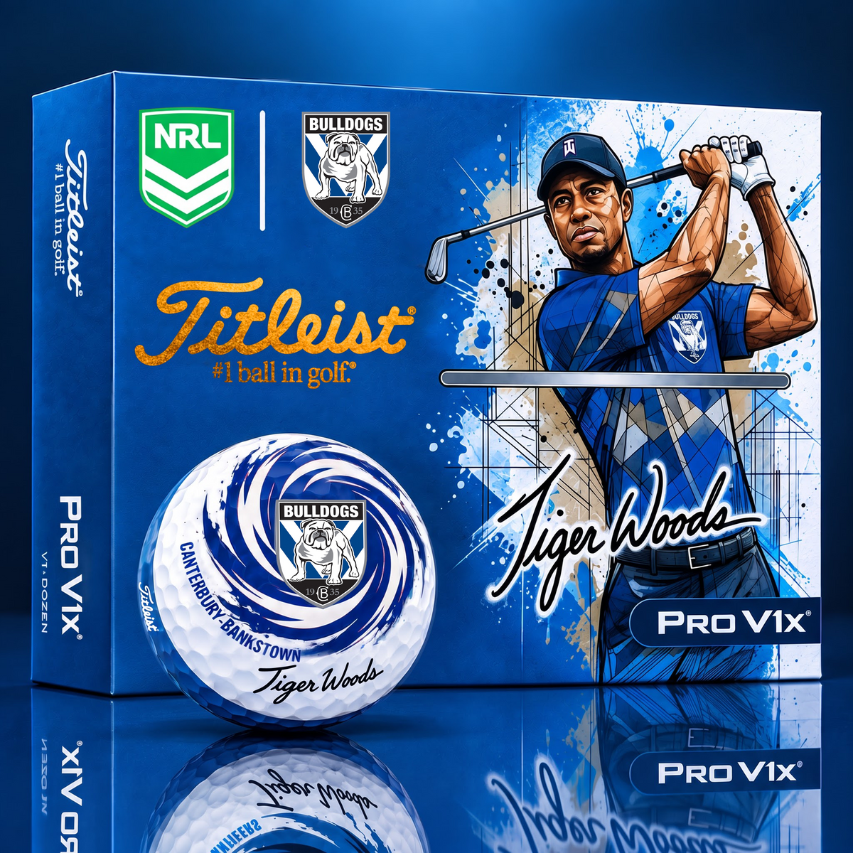 TITLEIST  x Signature NRL CBB BESPOKE 94th Anniversary Edition V3 Golf Balls – Tiger Woods Signature Edition
