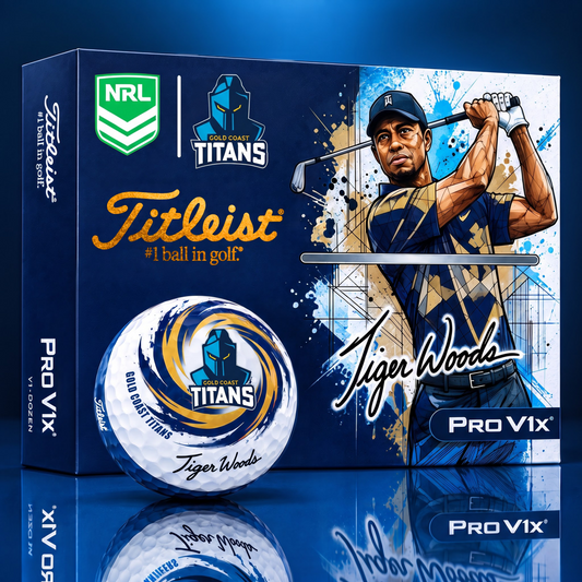 TITLEIST  x Signature NRL GCT BESPOKE 94th Anniversary Edition V3 Golf Balls – Tiger Woods Signature Edition