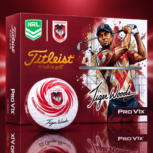 TITLEIST  x Signature NRL SGID BESPOKE 94th Anniversary Edition V3 Golf Balls – Tiger Woods Signature Edition