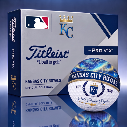 TITLIEST X SIGNATURE MLB KCR EXCLUSIVE BESPOKE NAME GALAXY  GOLF BALL V3  LIMITED EDITION
