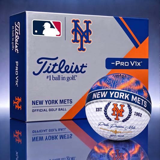 TITLIEST X SIGNATURE MLB NYM EXCLUSIVE BESPOKE NAME GALAXY  GOLF BALL V3  LIMITED EDITION