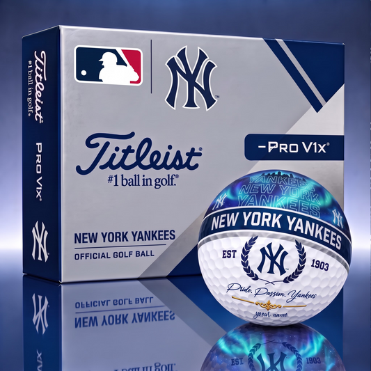 TITLIEST X SIGNATURE MLB NYY EXCLUSIVE BESPOKE NAME GALAXY  GOLF BALL V3  LIMITED EDITION