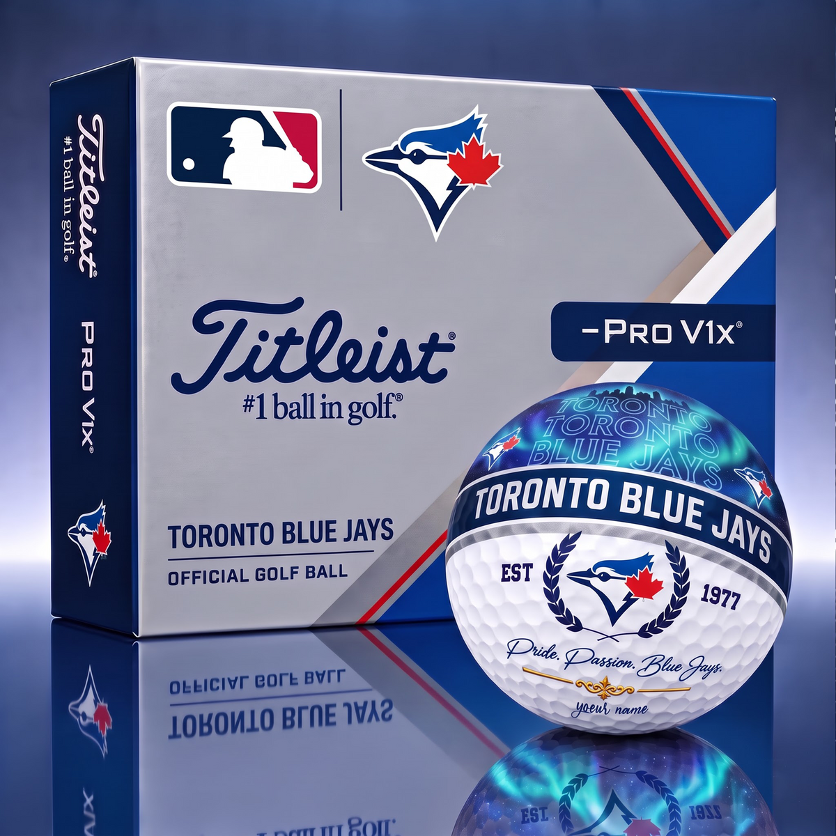TITLIEST X SIGNATURE MLB TBJ EXCLUSIVE BESPOKE NAME GALAXY  GOLF BALL V3  LIMITED EDITION