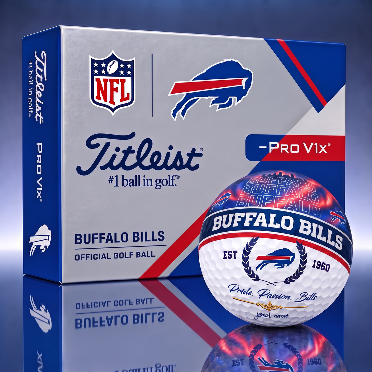 TITLIEST X SIGNATURE NFL BB EXCLUSIVE BESPOKE NAME GALAXY  GOLF BALL V3  LIMITED EDITION
