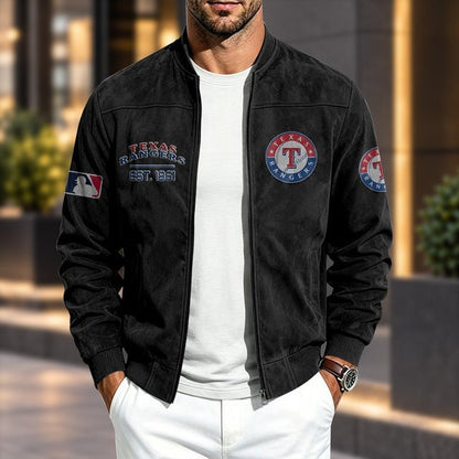 TR x MLB Suede Bomber Jacket