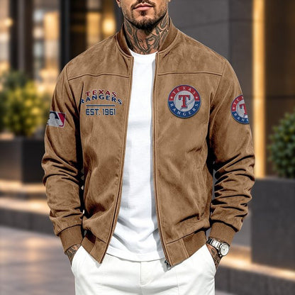 TR x MLB Suede Bomber Jacket