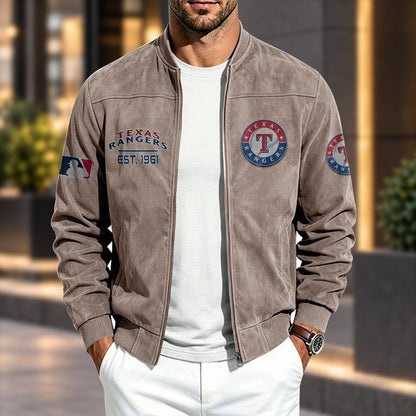 TR x MLB Suede Bomber Jacket