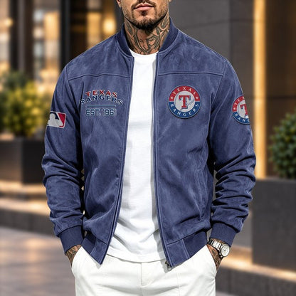 TR x MLB Suede Bomber Jacket
