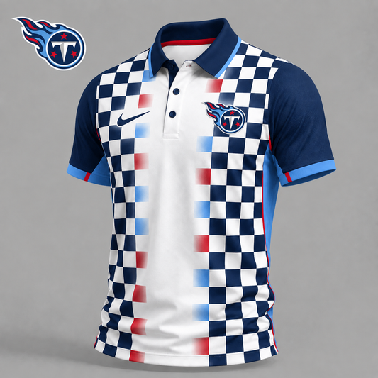 TT Premium NFL Checkered Fade Polo Shirt