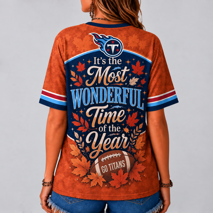 TT Premium NFL Fall Game Day V-Neck Shirt