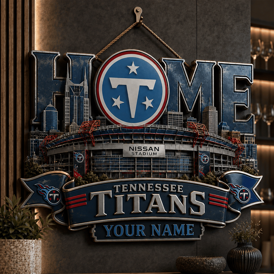 TT x NFL Metal Wall Art - Custom Name Football Gift