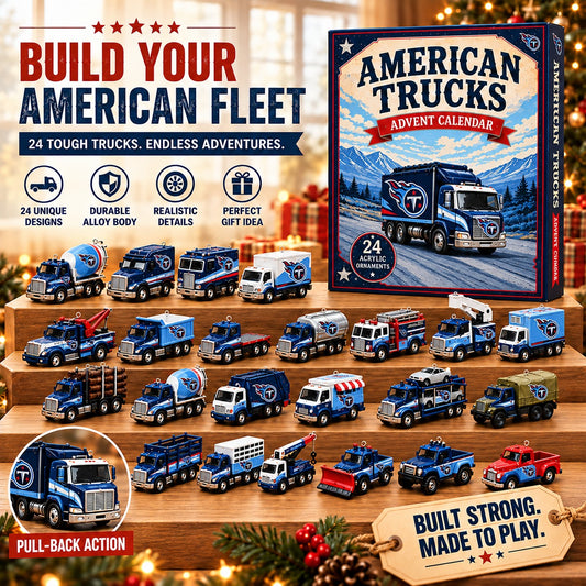 TT x NFL Personalized 24 Days Of American Trucks Advent Calendar Blink Box