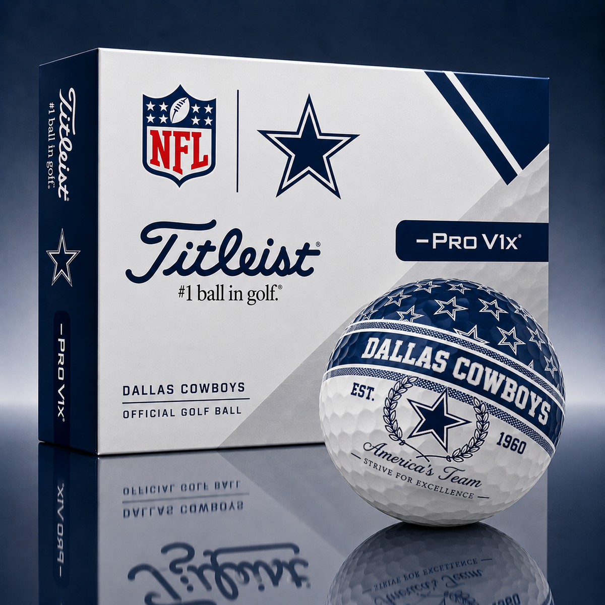 Titleist X Premium NFL DAL PERSONALIZED GOLF BALL LIMITED EDITION  V5