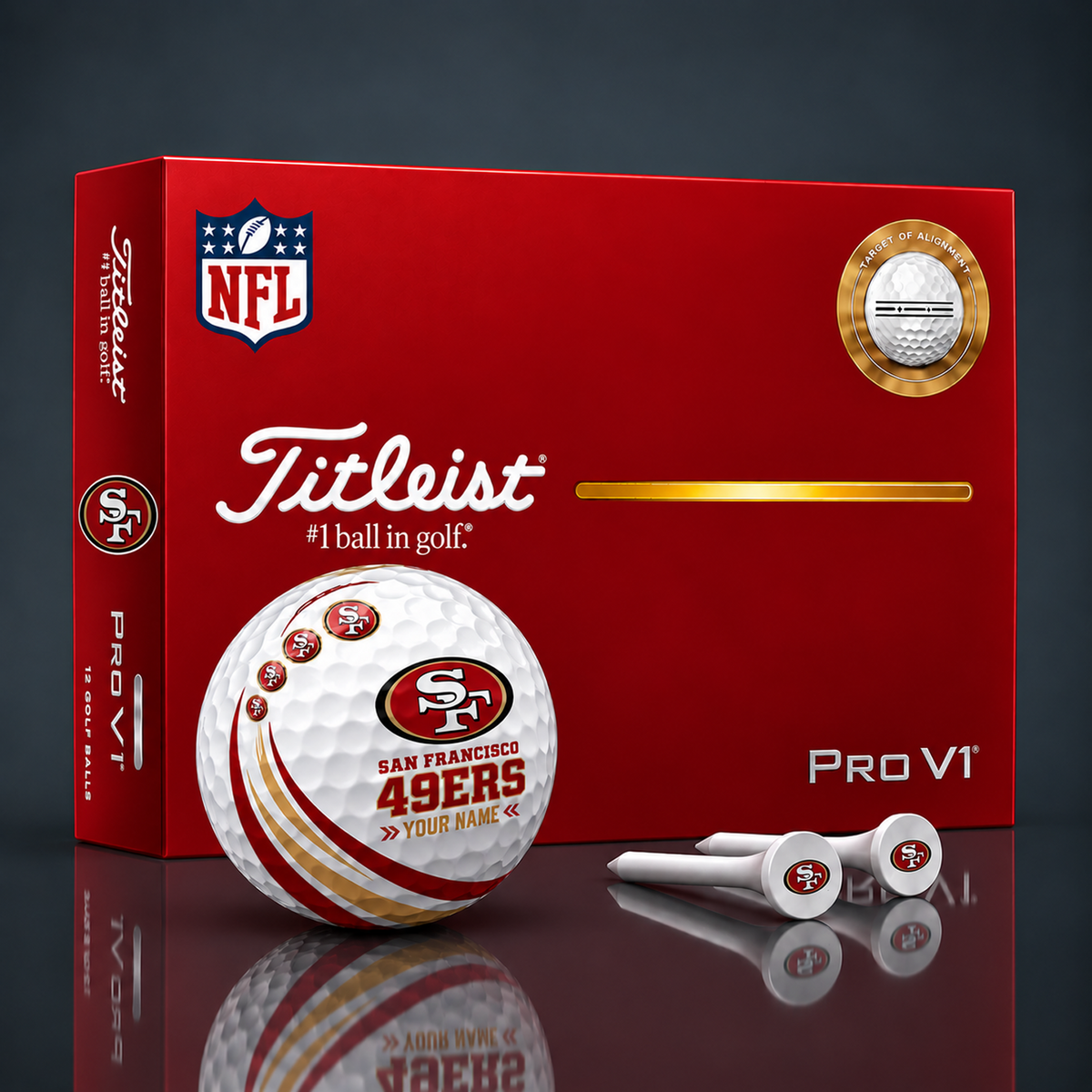Titleist X Premium NFL KSF PERSONALIZED GOLF BALL LIMITED EDITION  V4