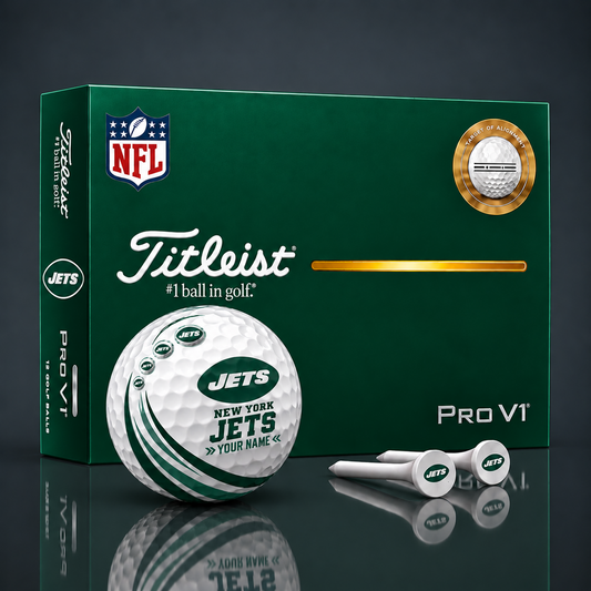 Titleist X Premium NFL NYJ PERSONALIZED GOLF BALL LIMITED EDITION  V4