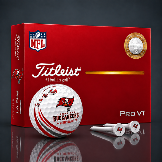 Titleist X Premium NFL TB PERSONALIZED GOLF BALL LIMITED EDITION  V4