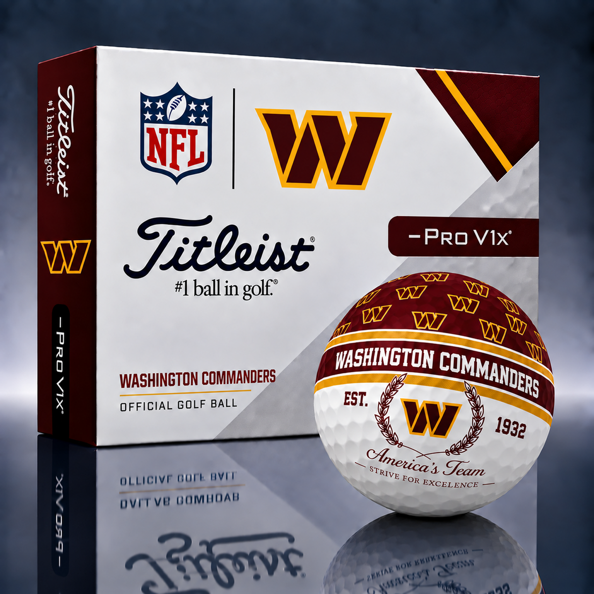 Titleist X Premium NFL WAS PERSONALIZED GOLF BALL LIMITED EDITION  V5