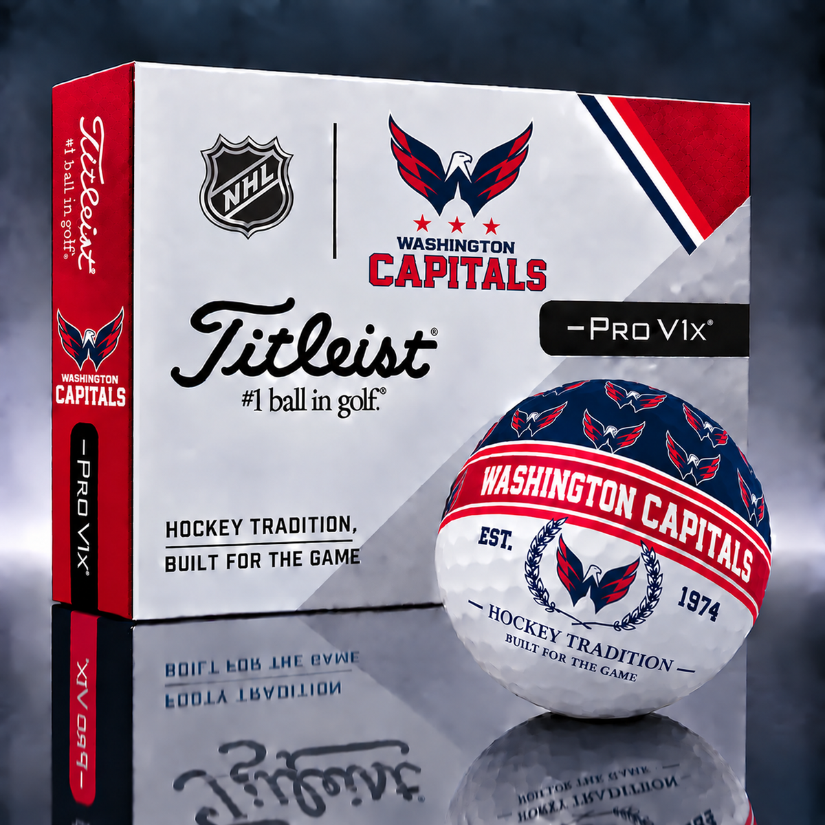 Titleist X Premium NHL x WSH PERSONALIZED GOLF BALL LIMITED EDITION  V5
