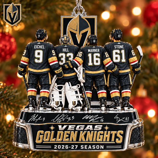 VGK x NHL Game Day Premium Personalized Acrylic Ornament Gift For Fan