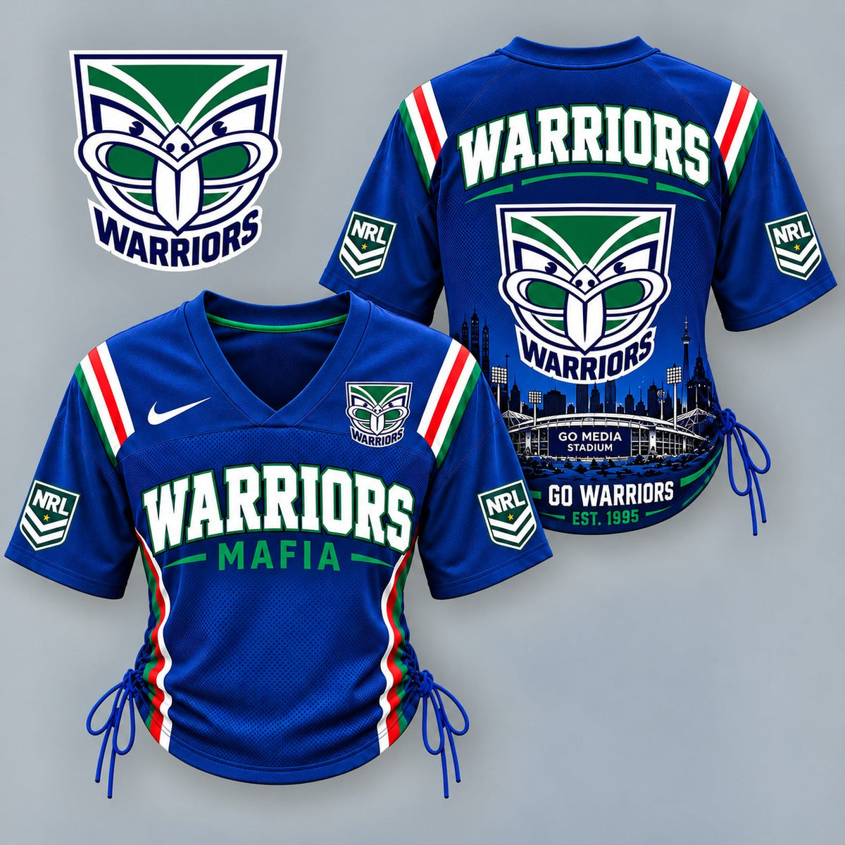 WAR Premium EPL Game Day Women Lace-Up Jersey Shirt