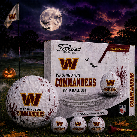 WAS x NFL Halloween Edition Golf Ball Set – 3 Premium Golf Balls
