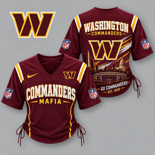 WC Premium NFL Game Day Women Lace-Up Jersey Shirt