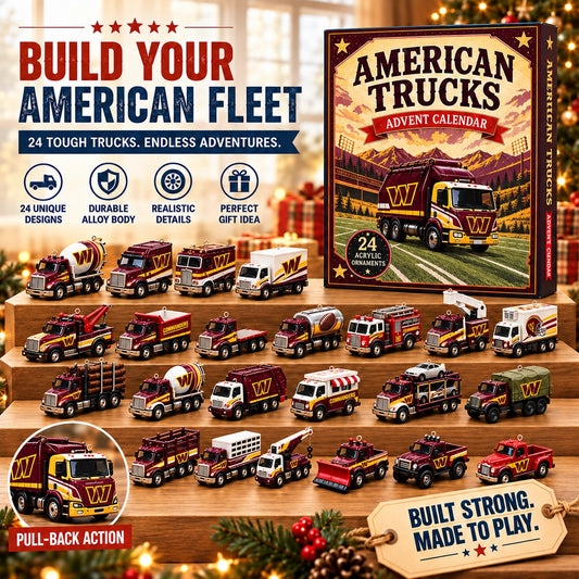 WC x NFL Personalized 24 Days Of American Trucks Advent Calendar Blink Box