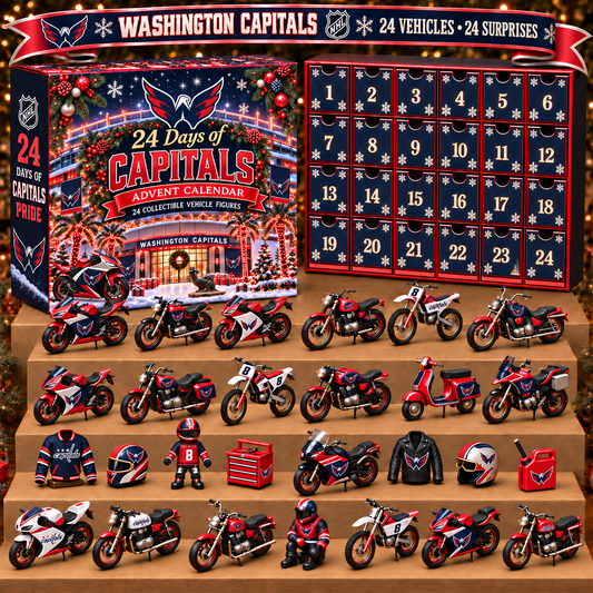 WC x NHL Personalized 24 Days Of Motorcycles Advent Calendar Blink Box