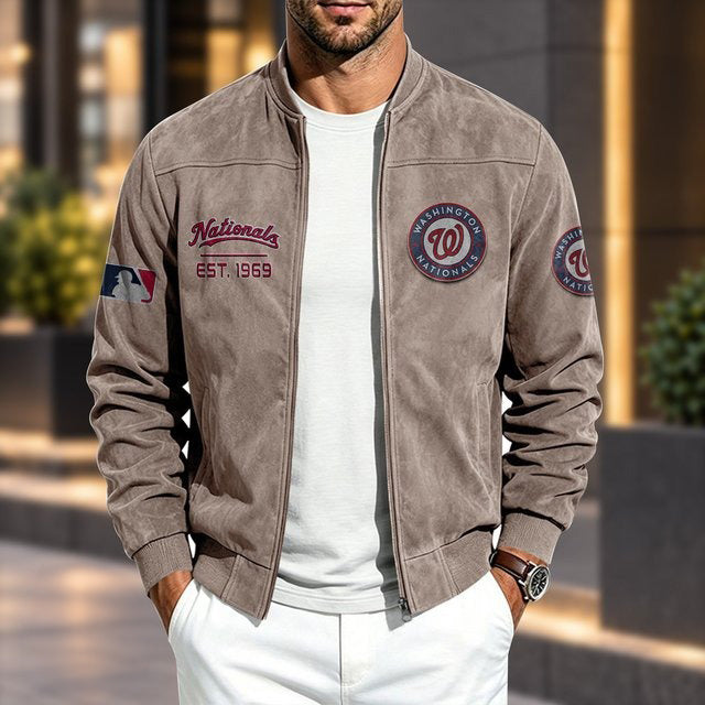 WN x MLB Suede Bomber Jacket