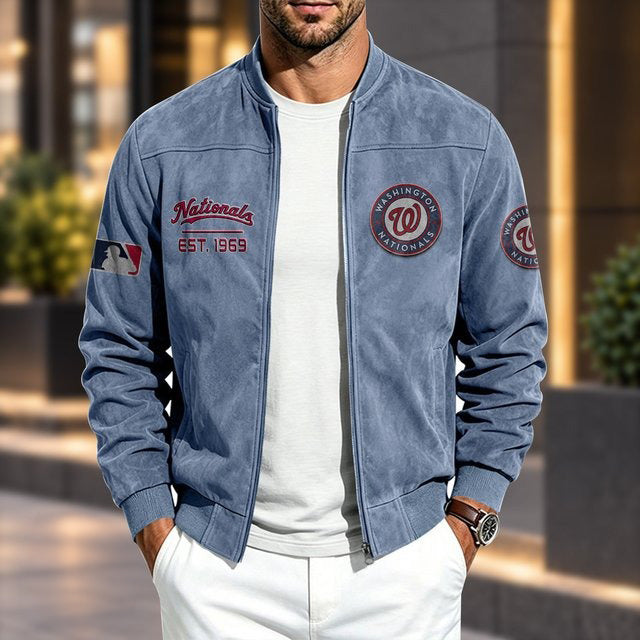 WN x MLB Suede Bomber Jacket
